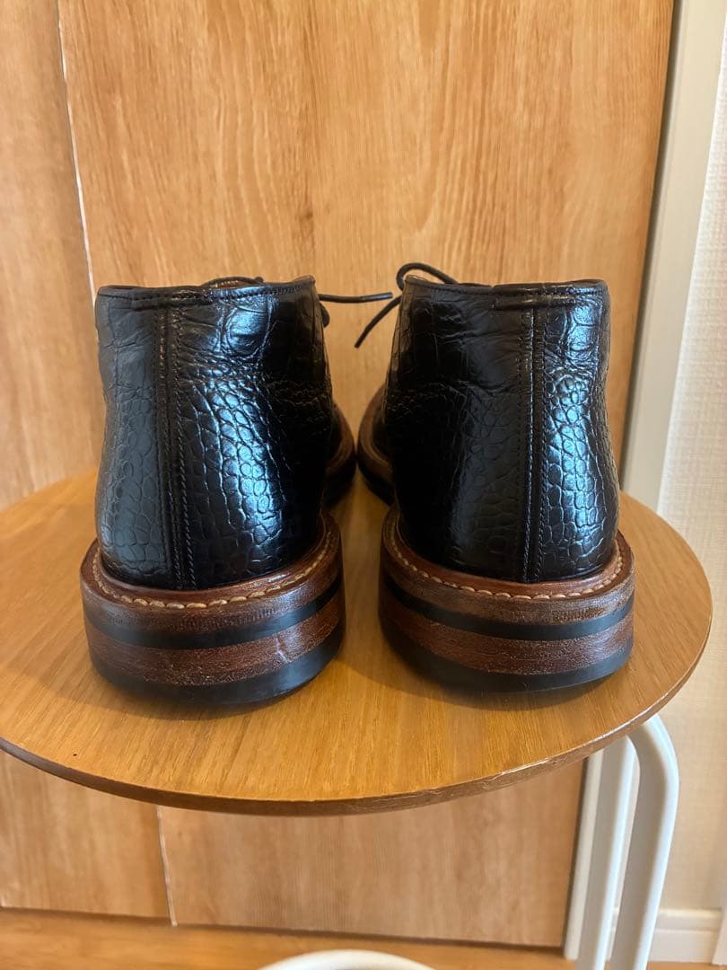 希少　Tricker’s トリッカーズ　クロコ型押し　チャッカブーツ
