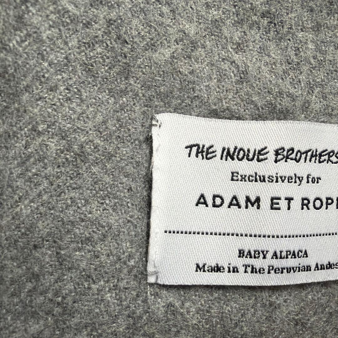 ザイノウエブラザーズ　ADAM ET ROPE'別注　大判ストール　グレー