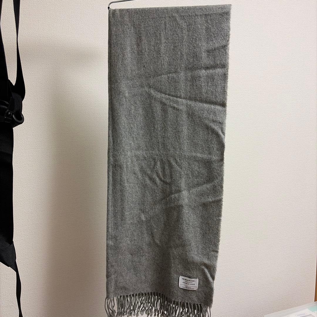 ザイノウエブラザーズ　ADAM ET ROPE'別注　大判ストール　グレー