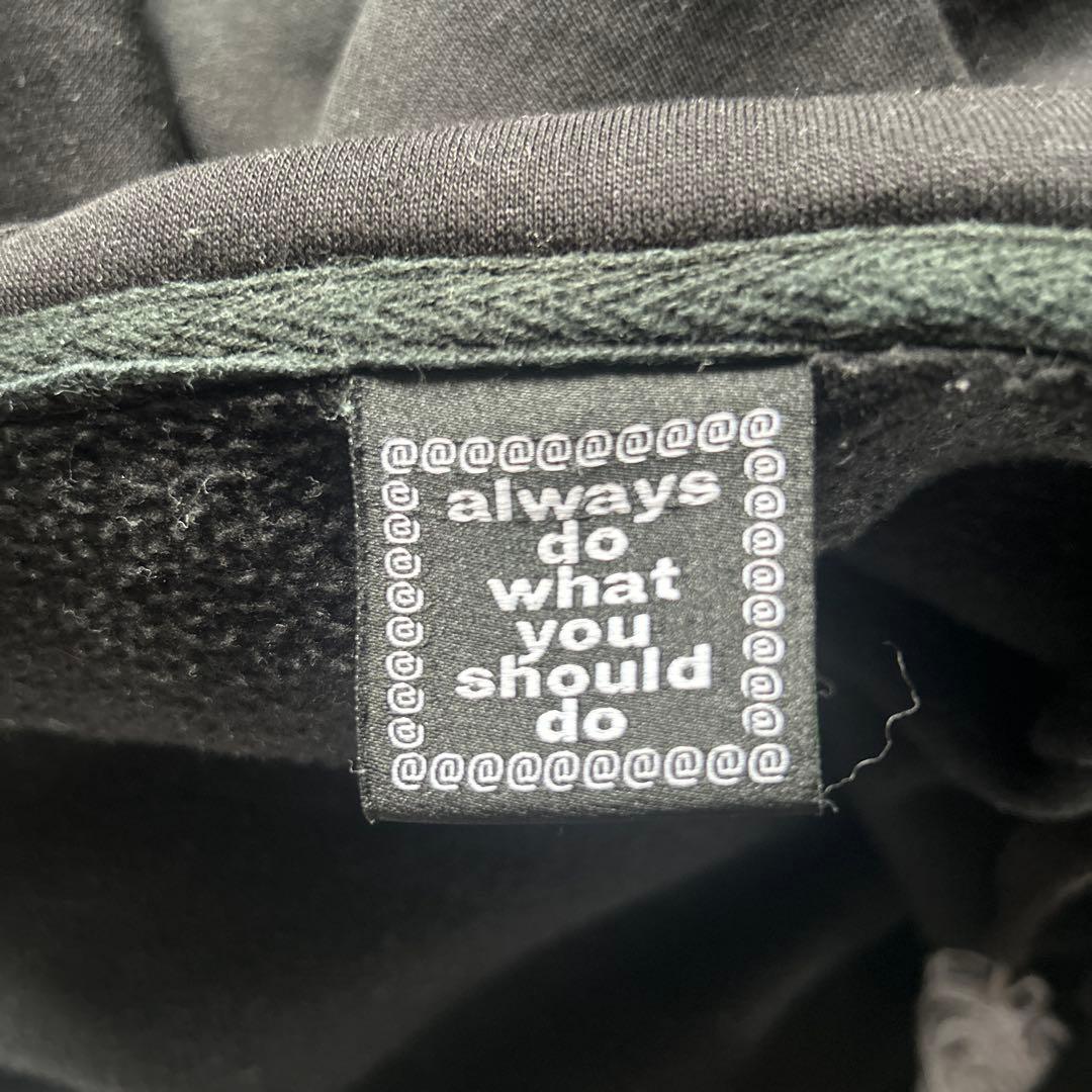 スケートボード always do what you should do zip hoodie