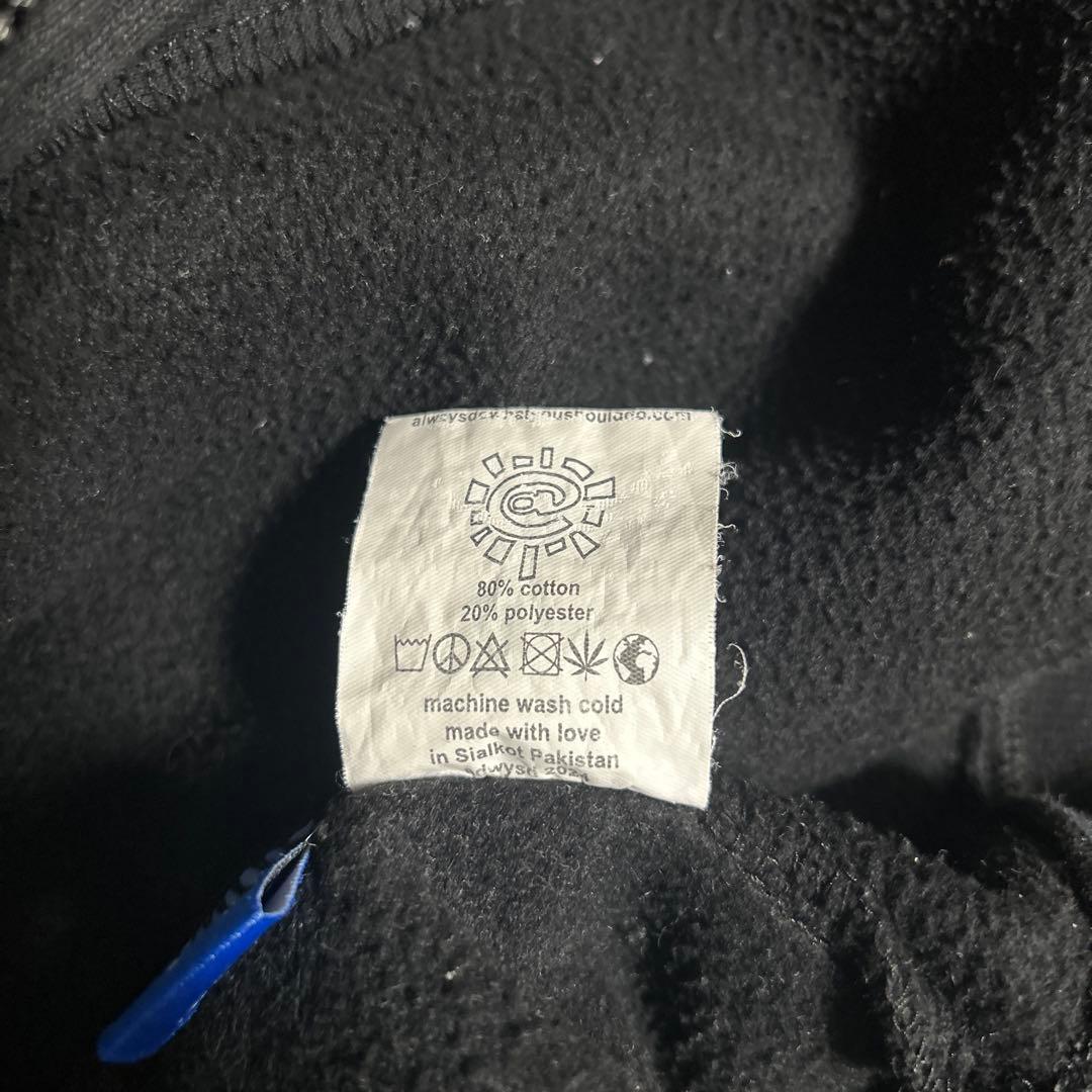 スケートボード always do what you should do zip hoodie