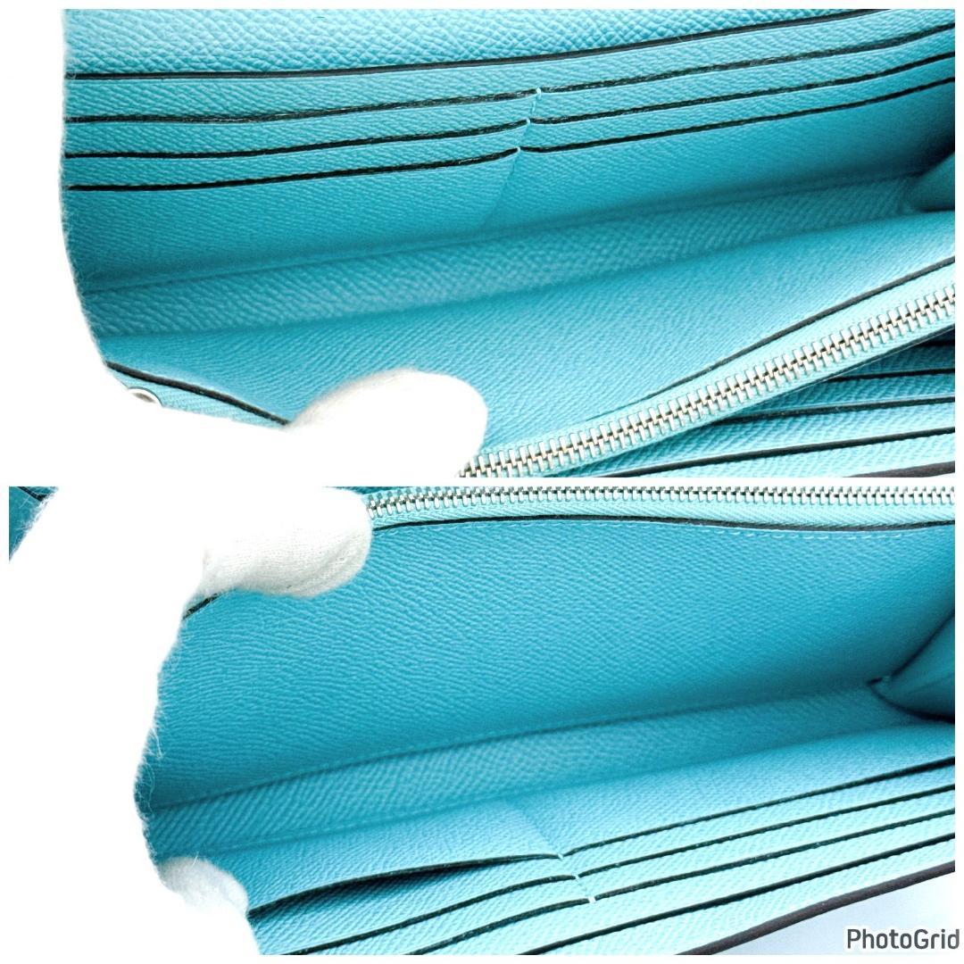 エルメス　ケリーウォレット　ブルーセレスト　X刻印　長財布　プレゼント