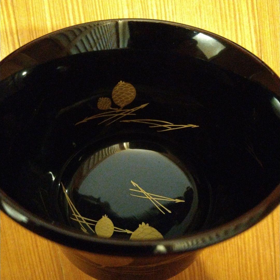 K*ん様 箸洗　松葉蒔絵　黒塗　１０人前