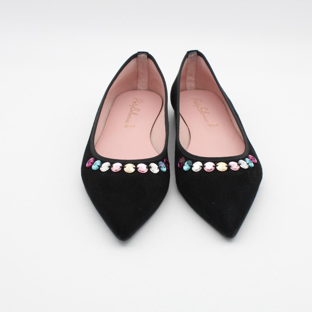 77■プリティ バレリーナ カラースワロフバレエパンプス(37半)超美品