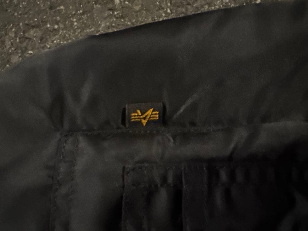 ALPHA INDUSTRIES ブラック MA-1ジャケット XL