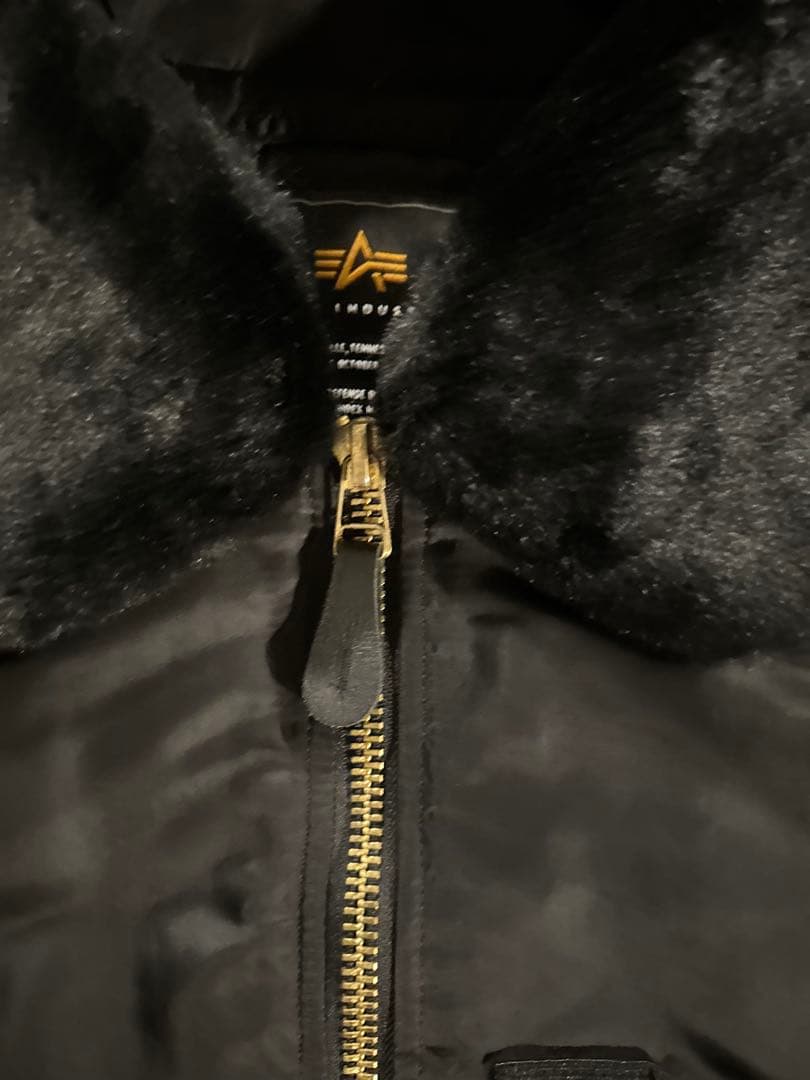 ALPHA INDUSTRIES ブラック MA-1ジャケット XL