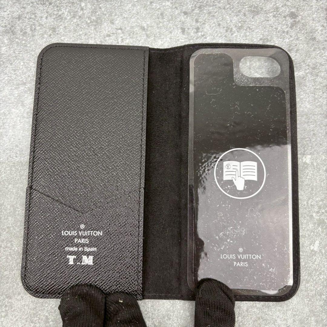 未使用 ルイヴィトン iPhone SE モノグラムエクリプス フォリオ ケース