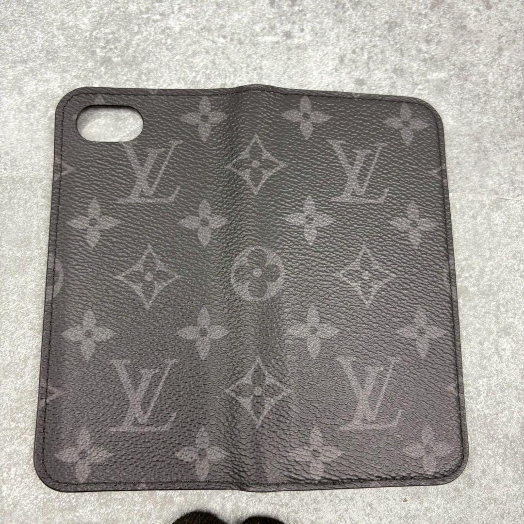 未使用 ルイヴィトン iPhone SE モノグラムエクリプス フォリオ ケース
