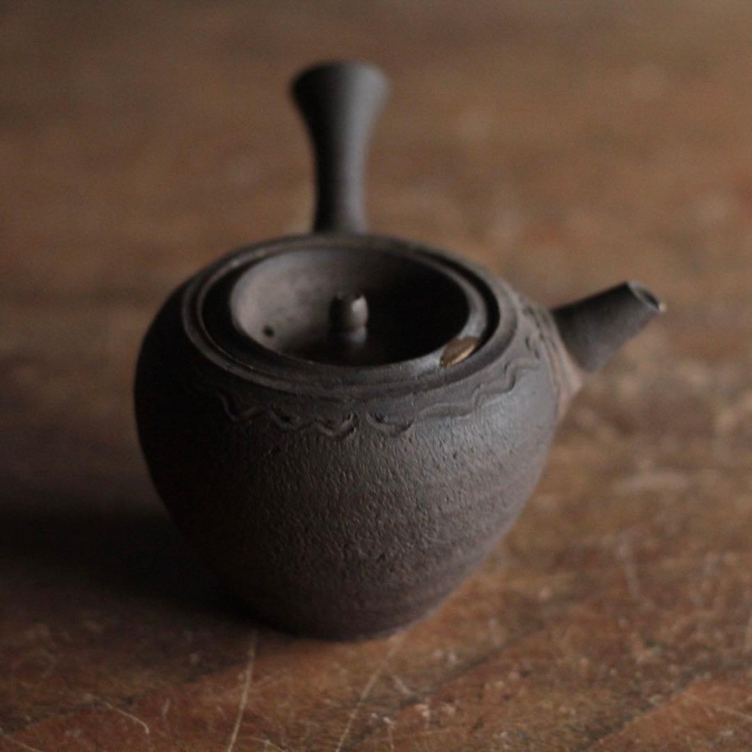 常滑 水野元光 南蛮 横手 急須 煎茶道具 古美術 古道具 幕末〜明治