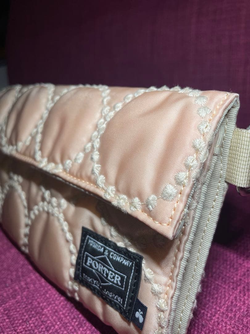 ミナペルホネン×ポーター　ロングウォト “tambourine” ピンク