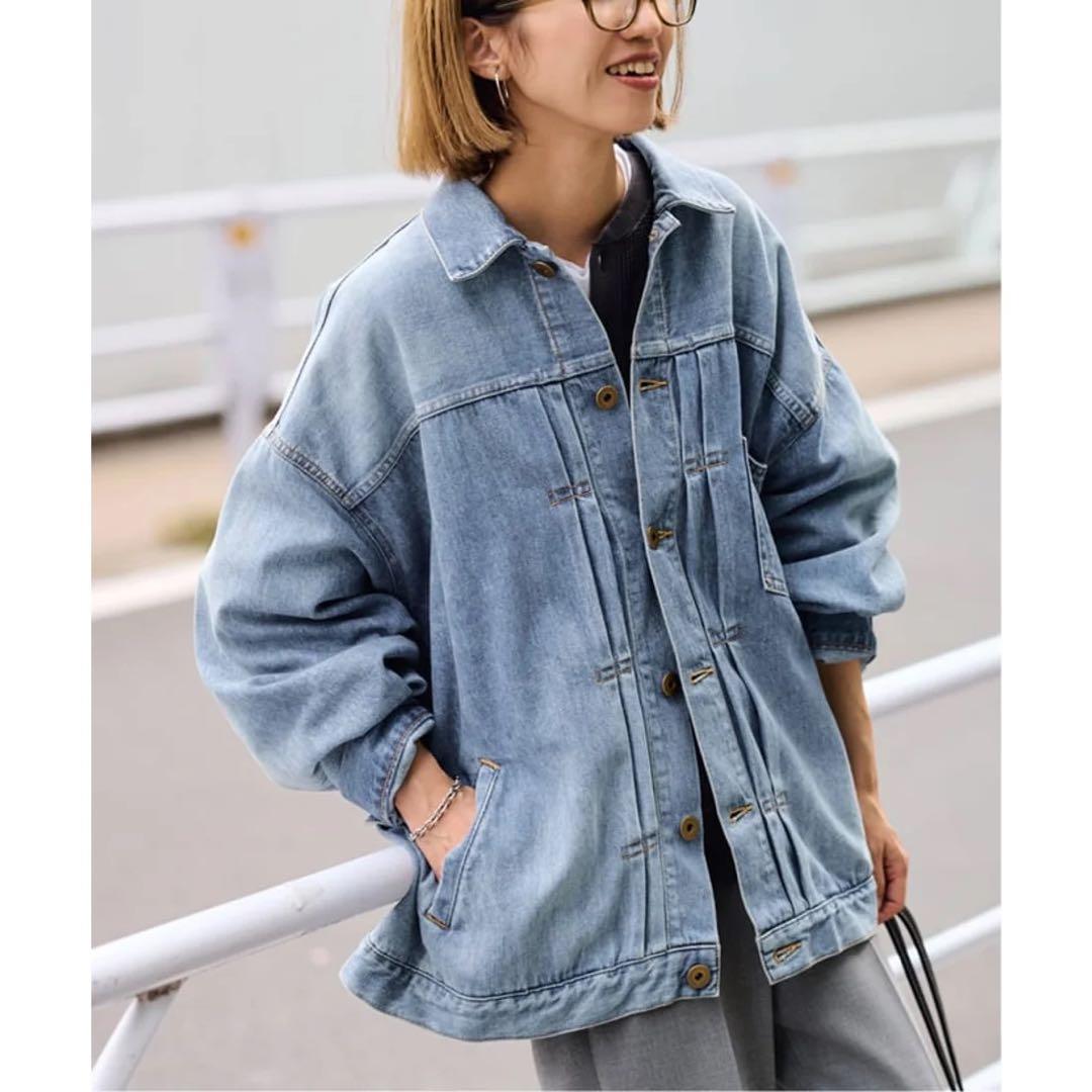 FRAMeWORK 【25AW新品】エクストララージデニムジャケット ブルー