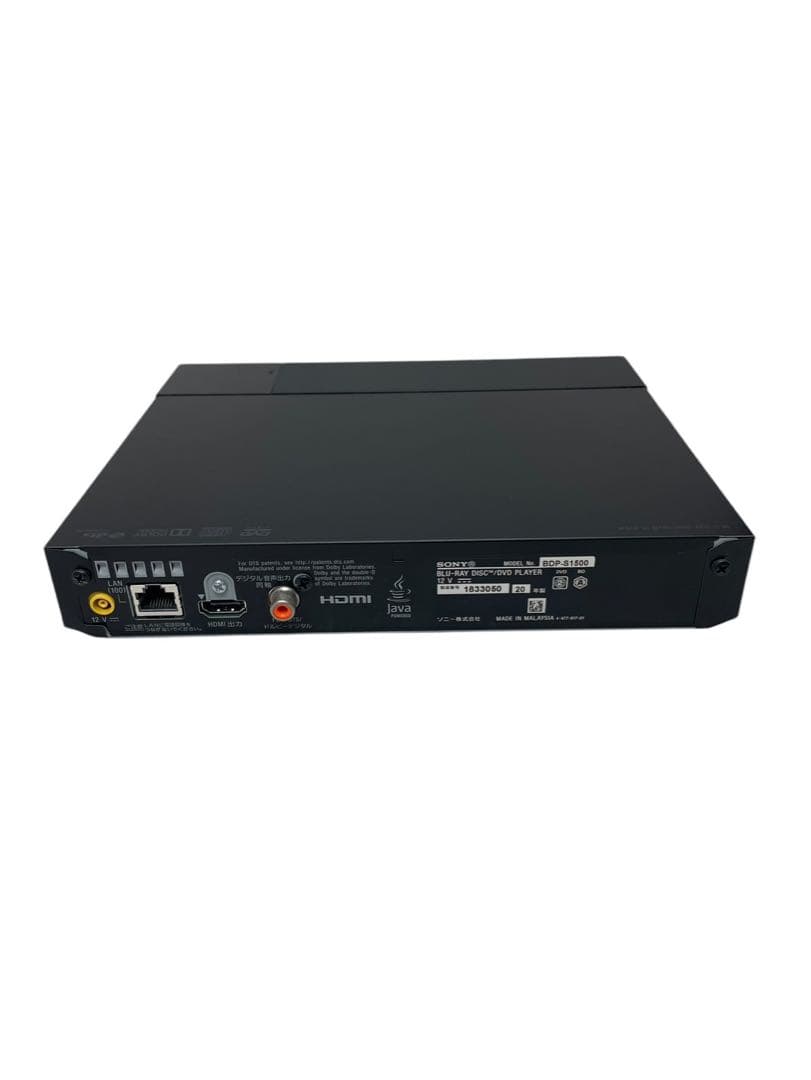 SONY Blu-ray DVDプレーヤー BDP-S1500 2020年製