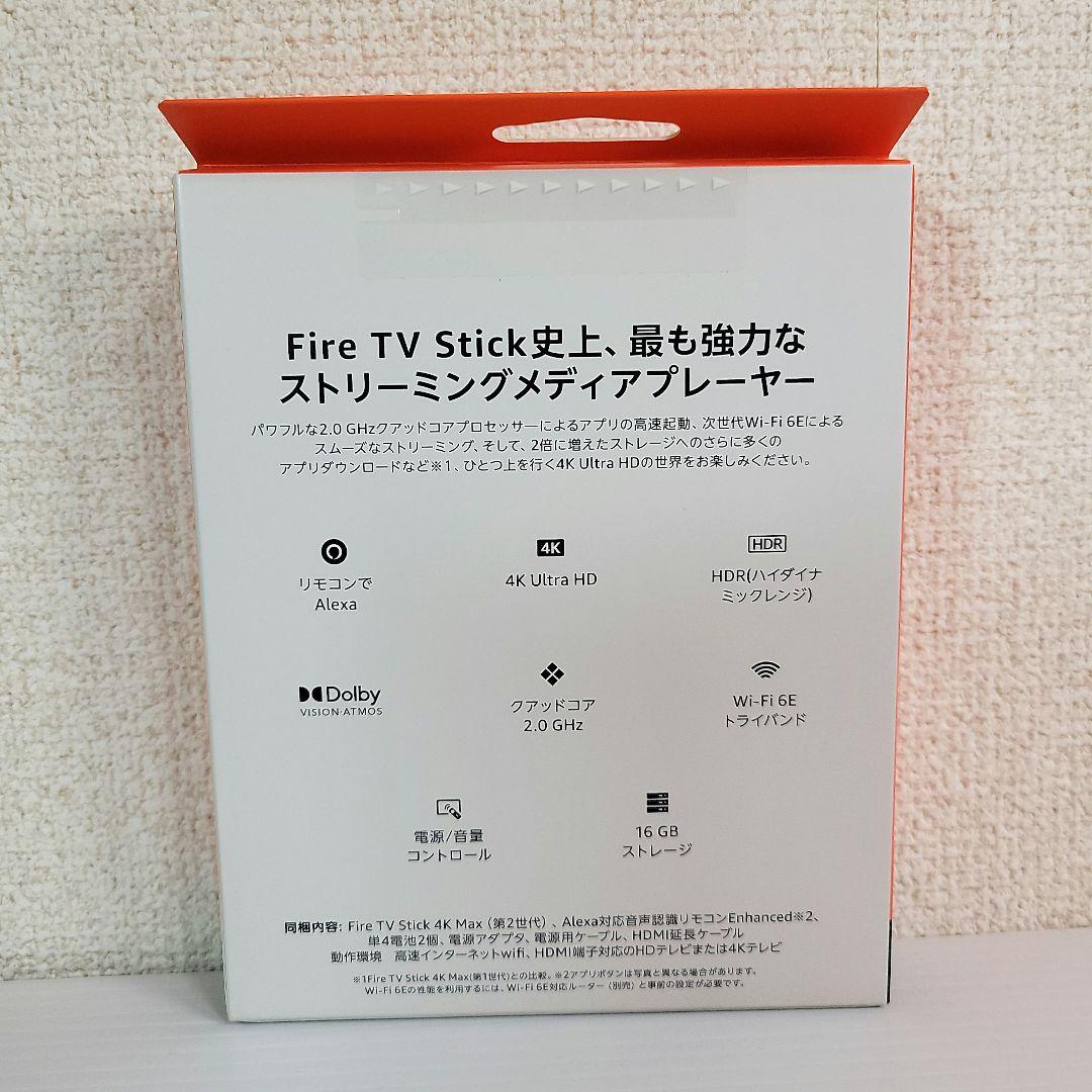 Fire TV Stick 4K Max 16GB Wi-Fi 6E　未使用品