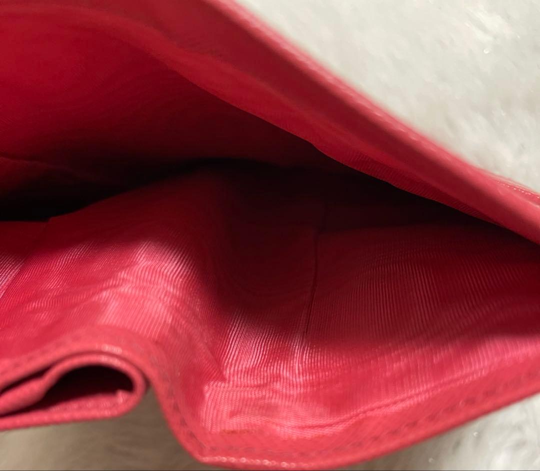 【PRADA】プラダ財布☆サフィアーノ☆コンパクトウォレット☆ピンク美品