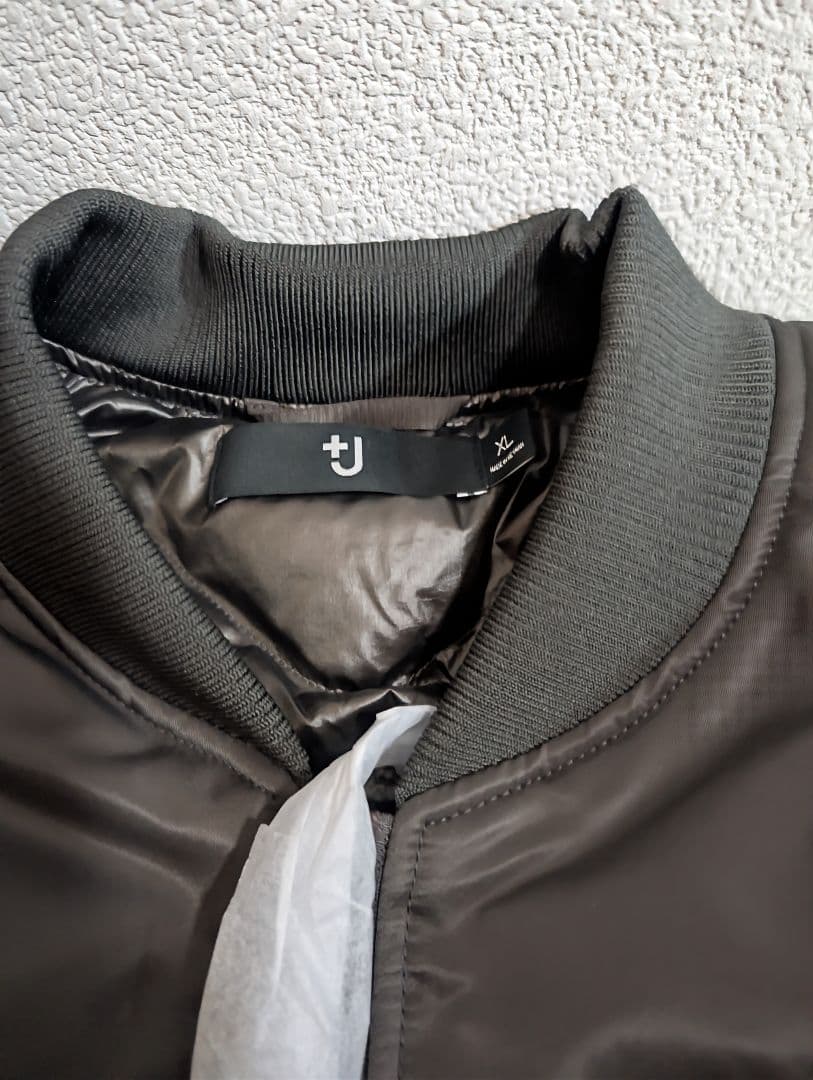 UNIQLO +J ハイブリッドダウンオーバーサイズMA-1 グレー　XL