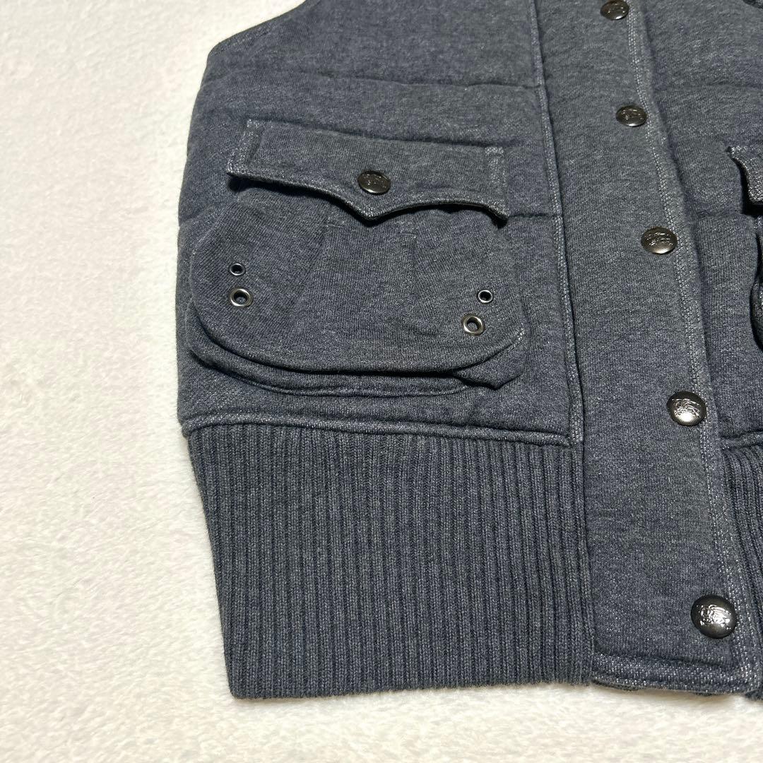 ✨美品✨　BURBERRY ダウンベスト フード ノバチェック ロゴ　刺繡　38
