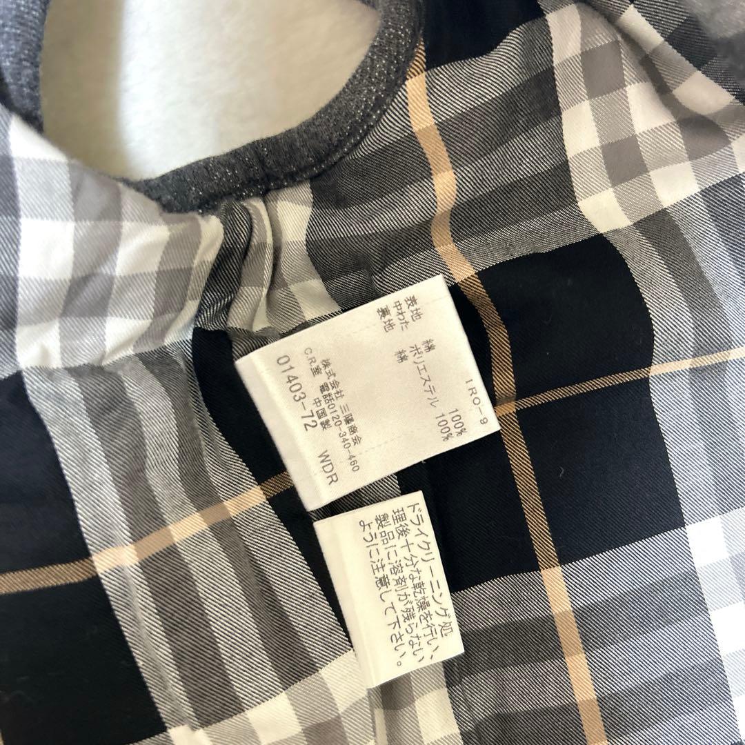 ✨美品✨　BURBERRY ダウンベスト フード ノバチェック ロゴ　刺繡　38