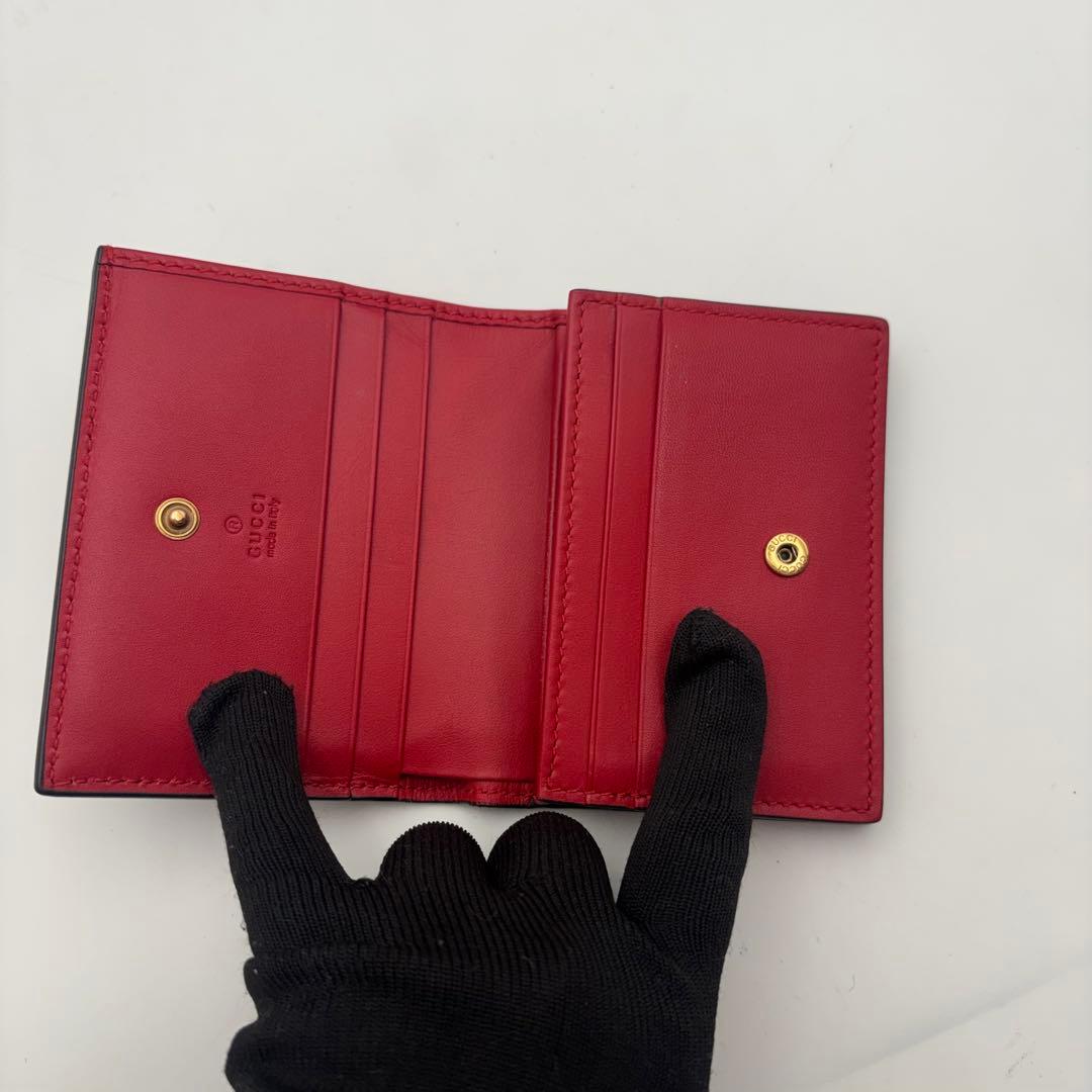 極美品　GUCCI チェリー　二つ折り　財布　ビジュー欠損なし　人気
