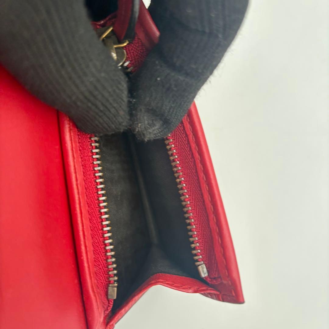 極美品　GUCCI チェリー　二つ折り　財布　ビジュー欠損なし　人気