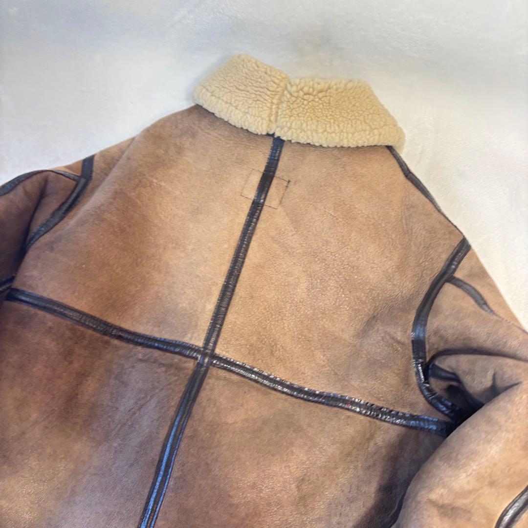 【専用】 アヴィレックス　ムートンジャケット　フライトジャケット　羊革　ブラウン