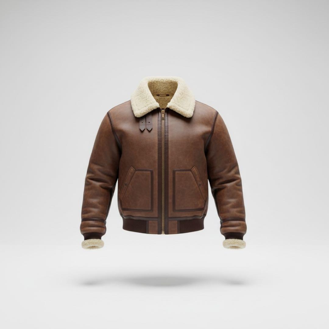 【専用】 アヴィレックス　ムートンジャケット　フライトジャケット　羊革　ブラウン