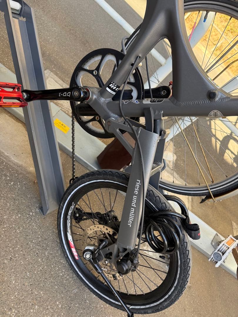 折りたたみ自転車 bd-1 グレー