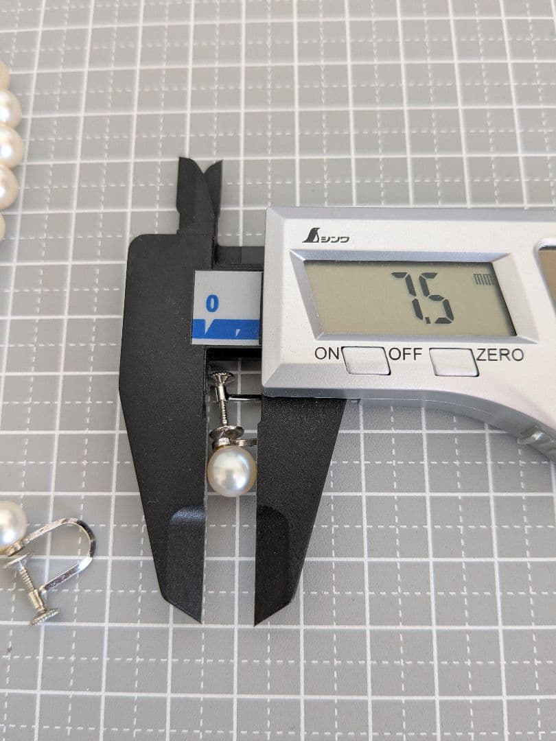 本真珠　パールネックレス　イヤリング　セット