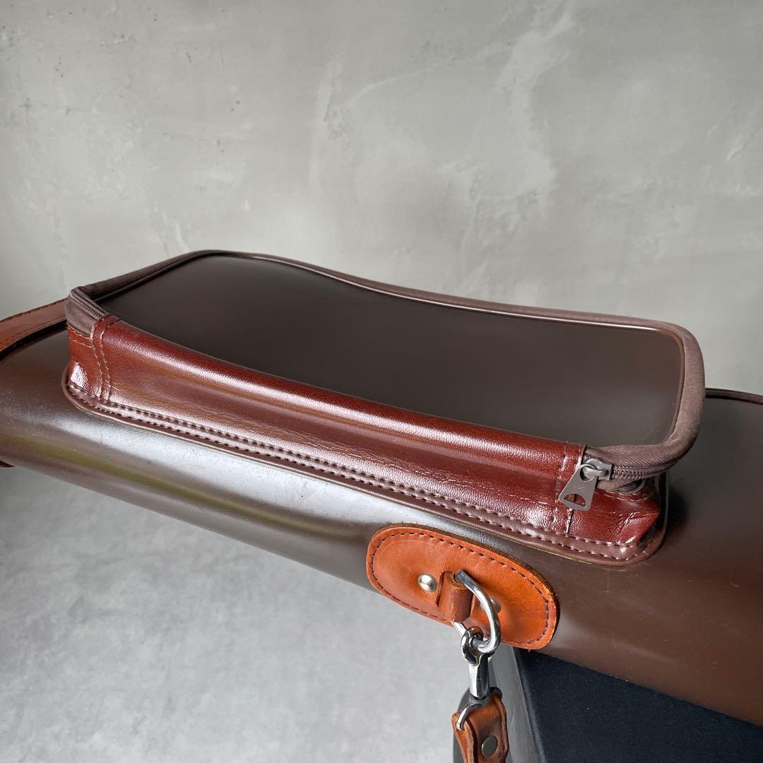 レザー　ライフル　ガンケース　セミハード　バッグ　銃のカバー　本革ストラップ付き