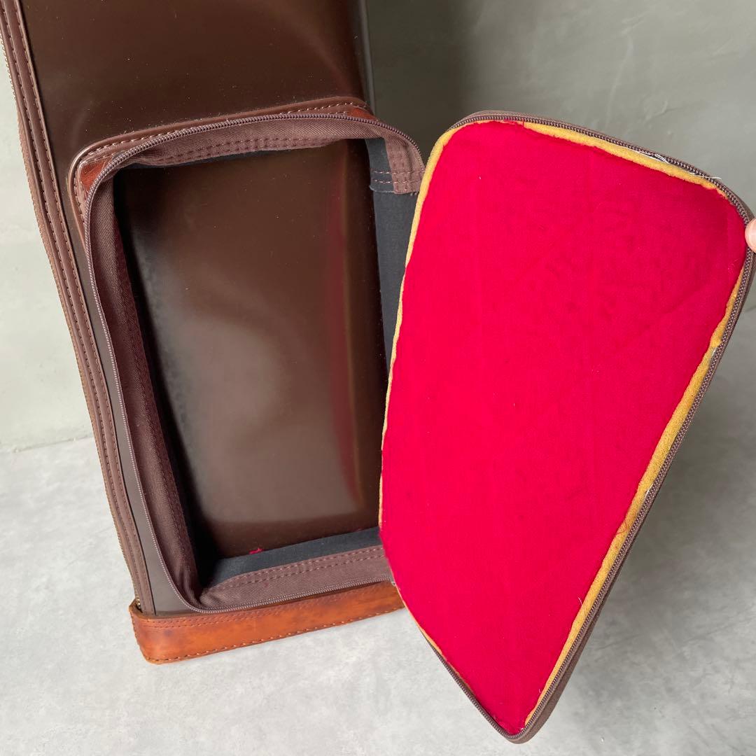 レザー　ライフル　ガンケース　セミハード　バッグ　銃のカバー　本革ストラップ付き