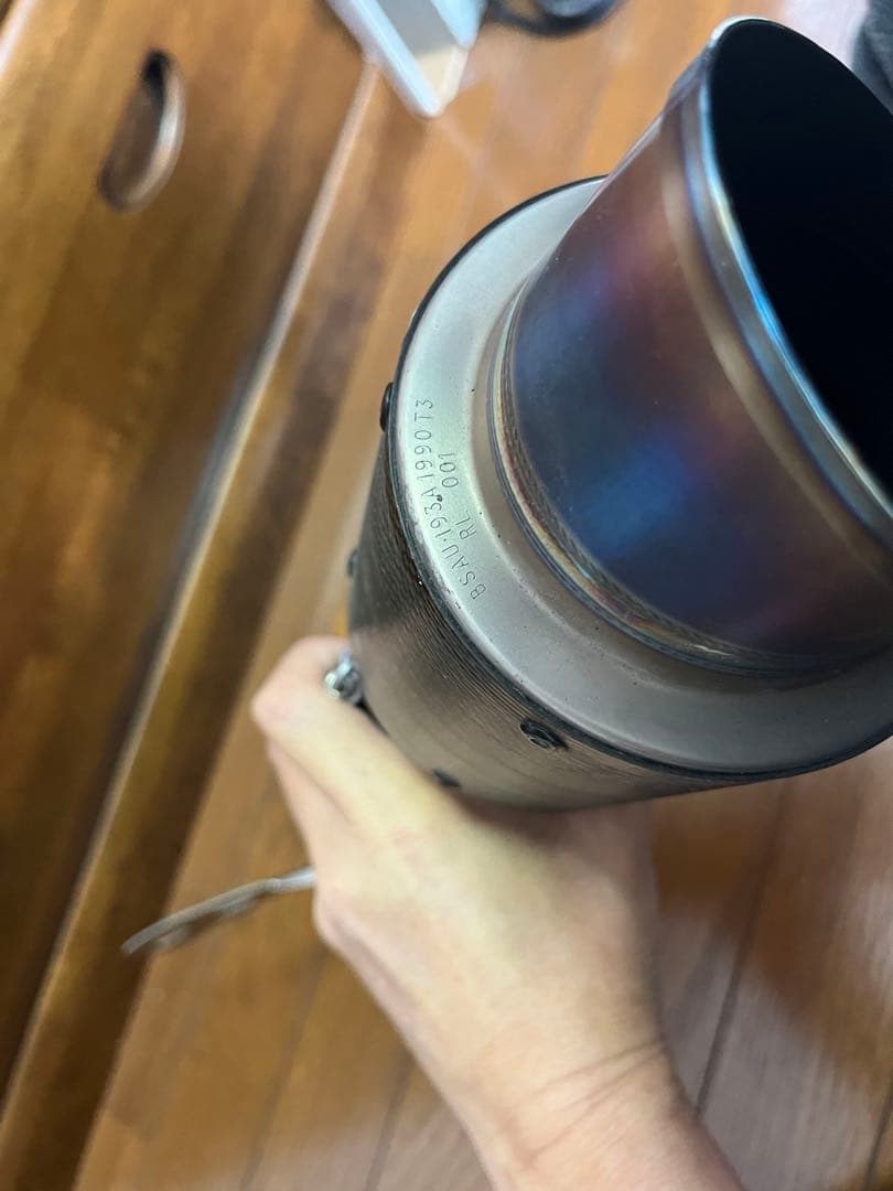 gsxr1000 用マフラー　純正エキパイとセット