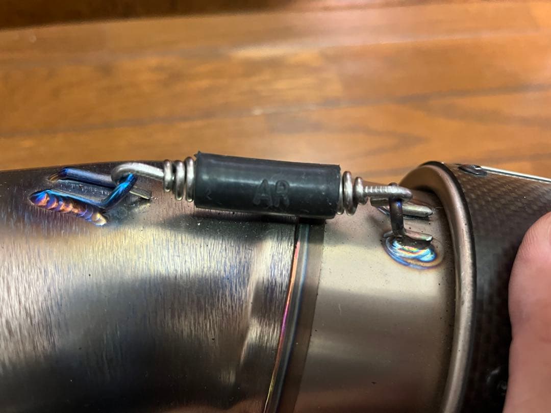 gsxr1000 用マフラー　純正エキパイとセット