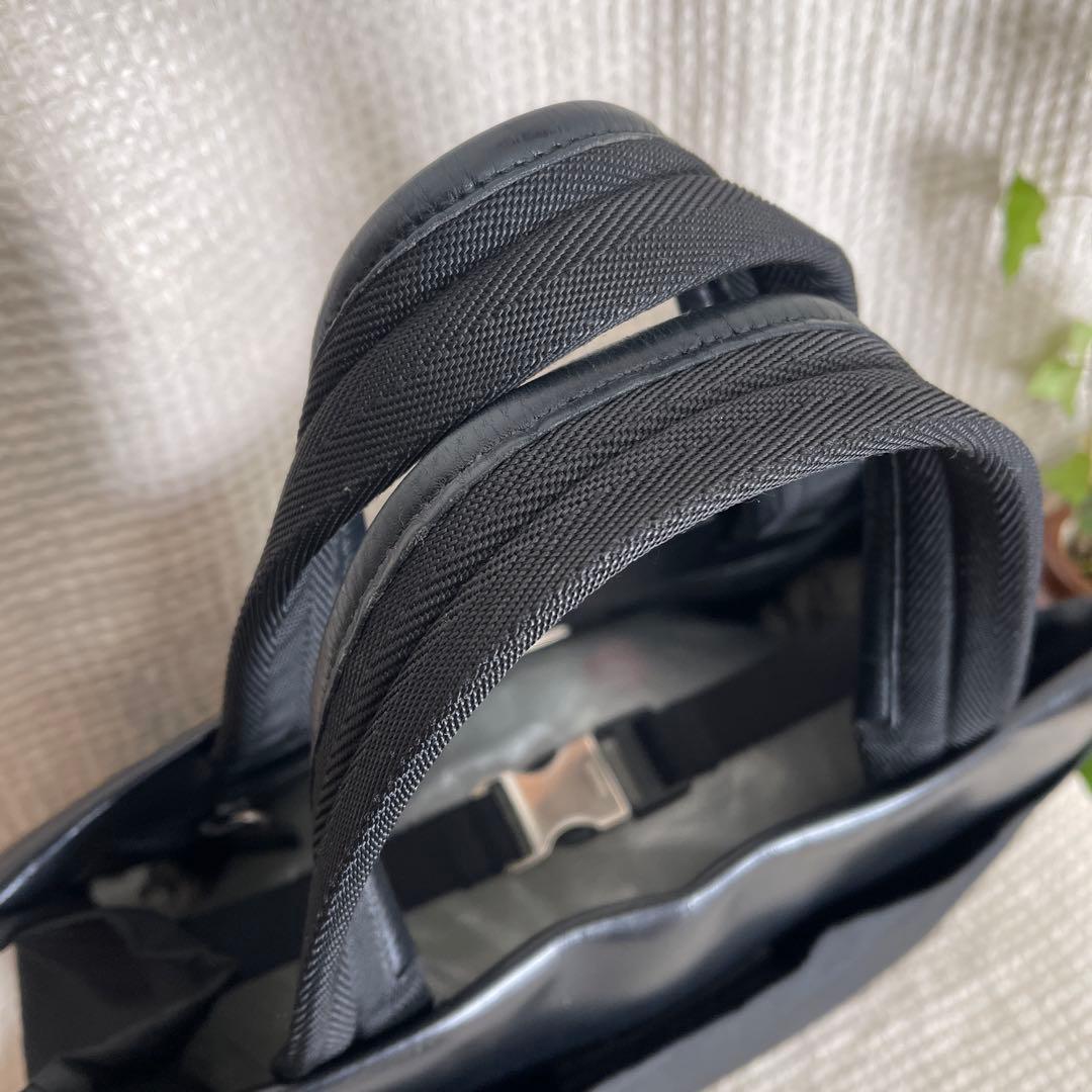 ◇ 美品 PRADA プラダ トートバッグ ナイロン×レザー ブラック ◇