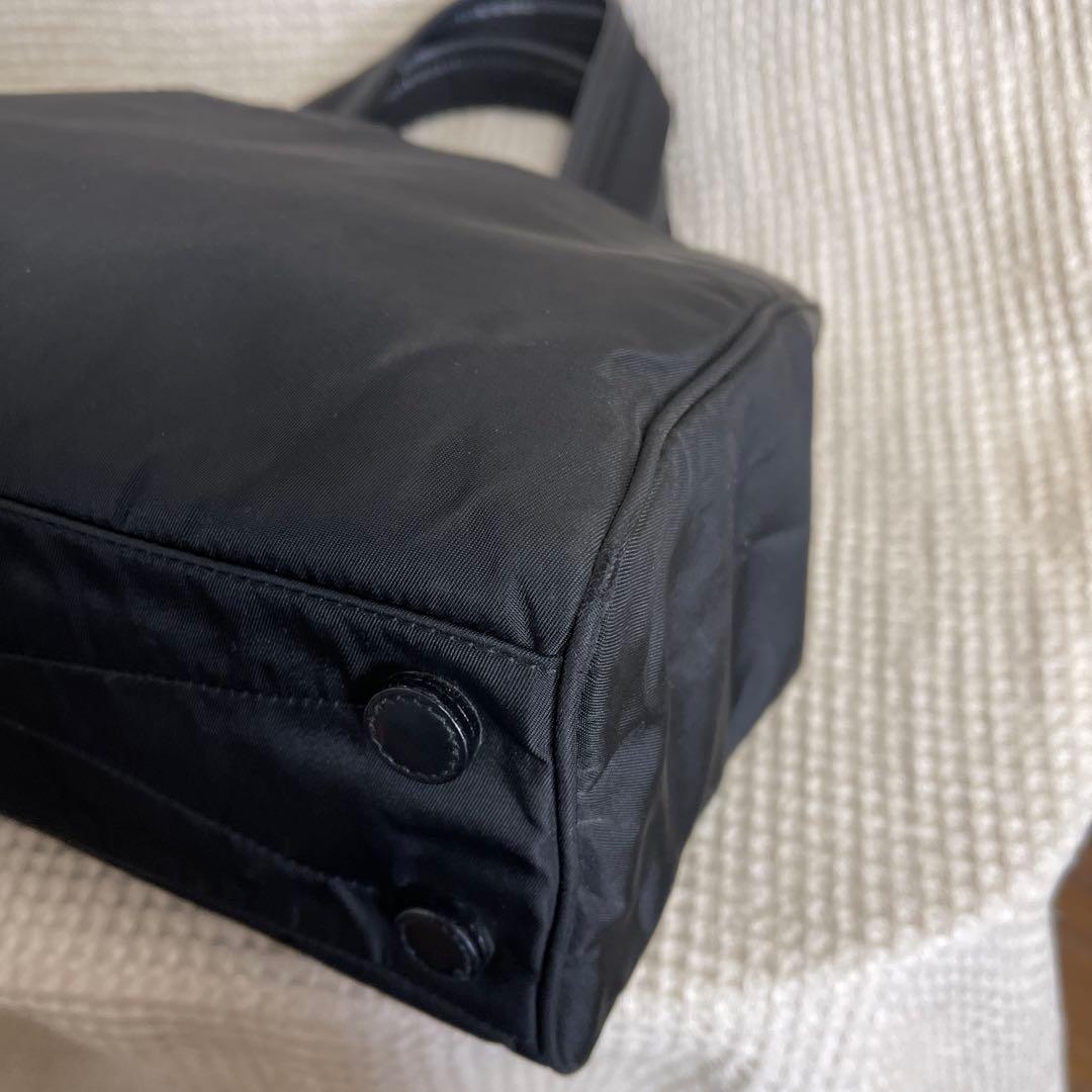 ◇ 美品 PRADA プラダ トートバッグ ナイロン×レザー ブラック ◇