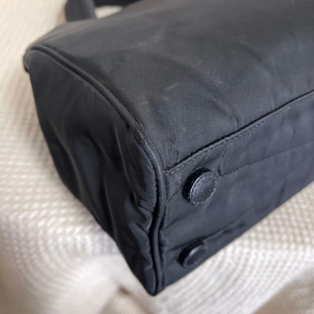 ◇ 美品 PRADA プラダ トートバッグ ナイロン×レザー ブラック ◇