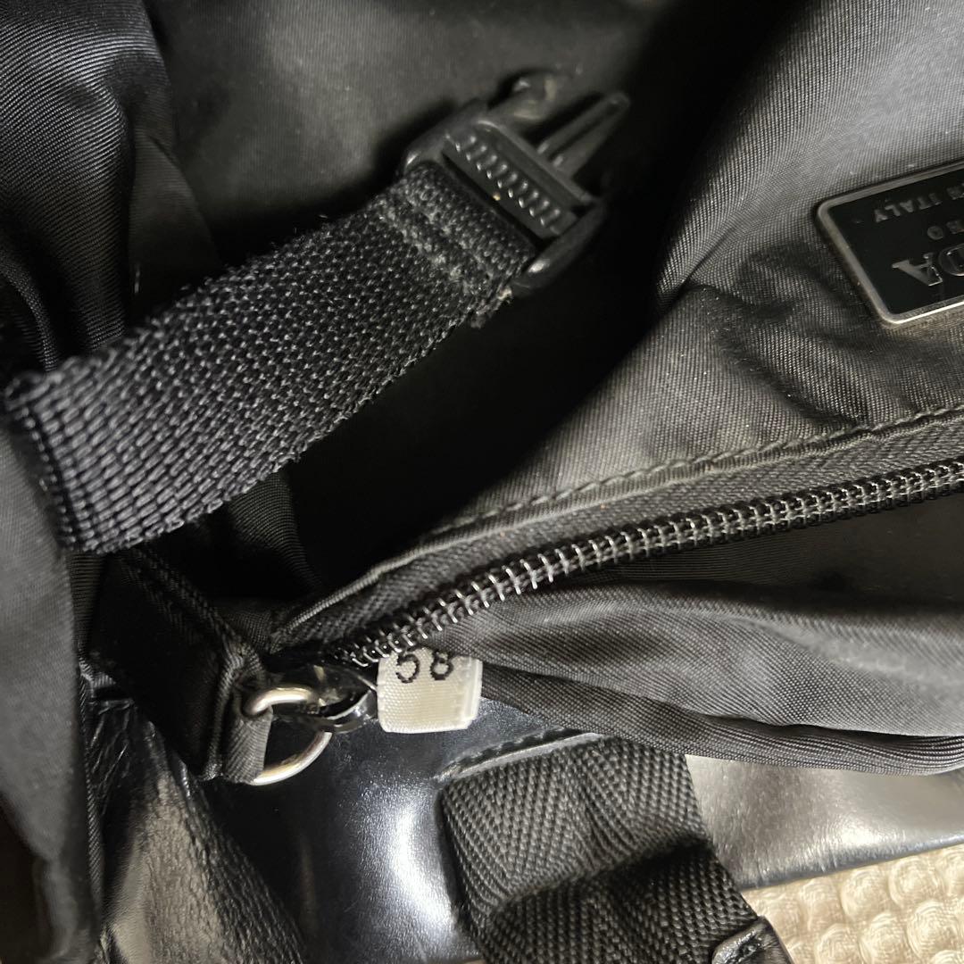 ◇ 美品 PRADA プラダ トートバッグ ナイロン×レザー ブラック ◇