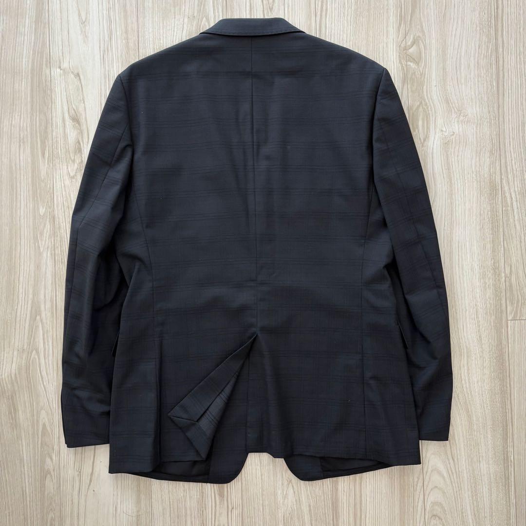 【美品】MAJI スリーピース スーツ A6 L チャコール チェック シルク混