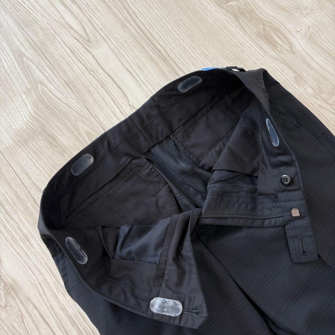 【美品】MAJI スリーピース スーツ A6 L チャコール チェック シルク混