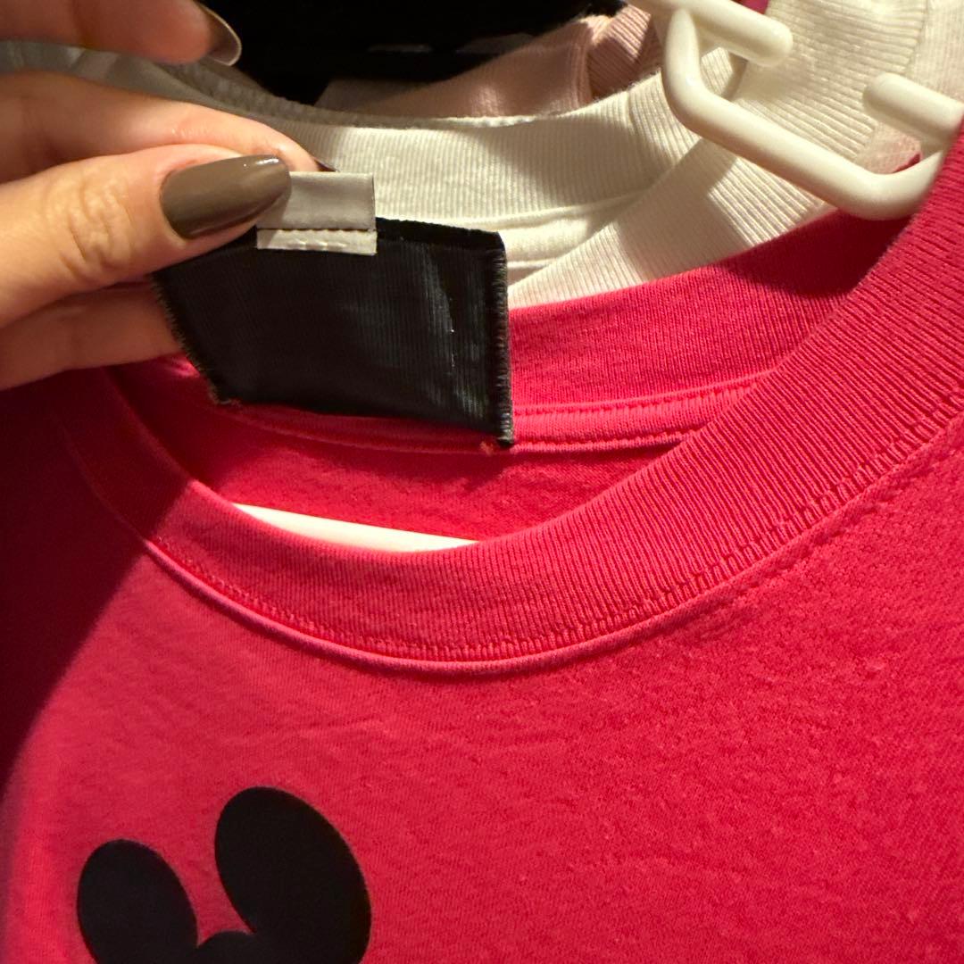 Disney x Gucci ミッキーマウス Tシャツ ピンク