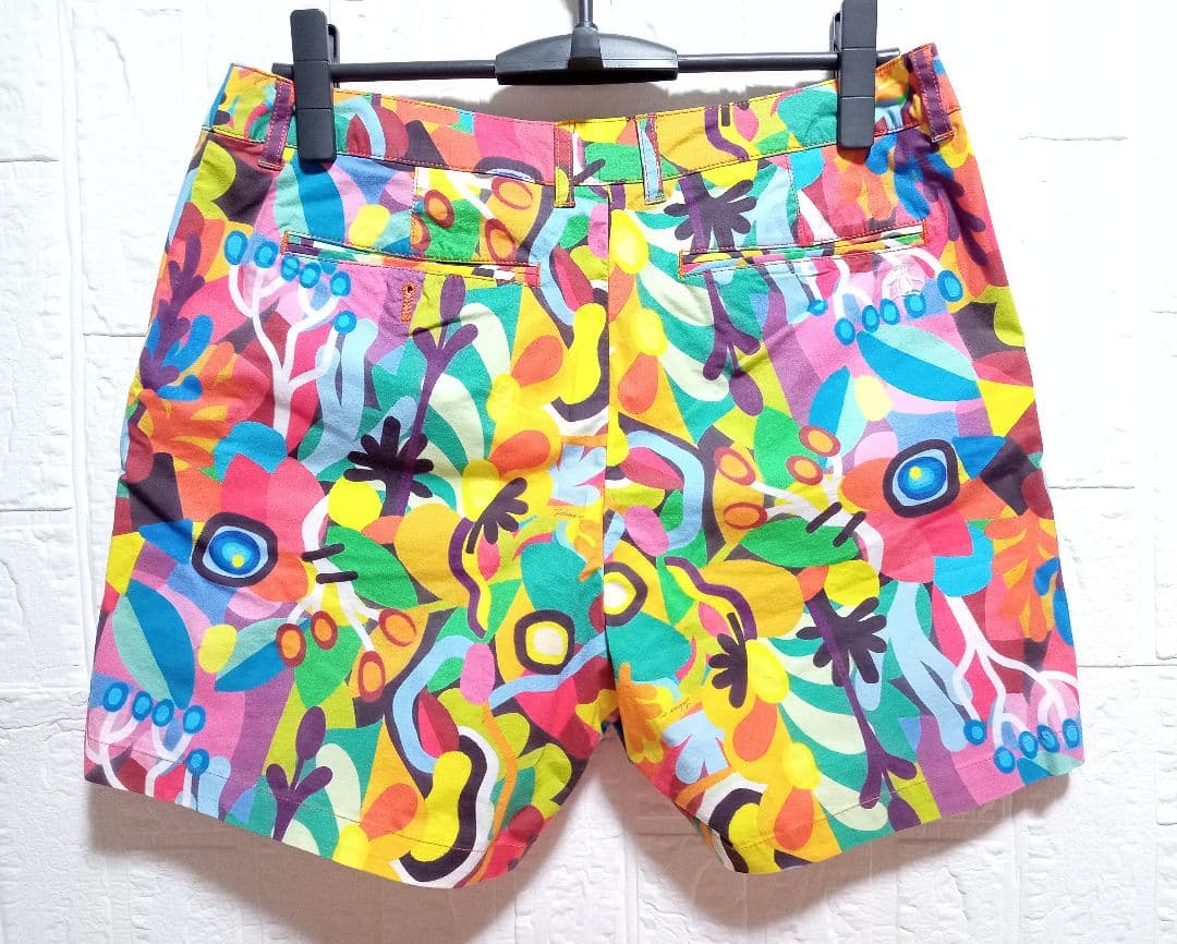 マンシングウェア ゴルフ 総柄 カラフル ストレッチ ペンギン 新品