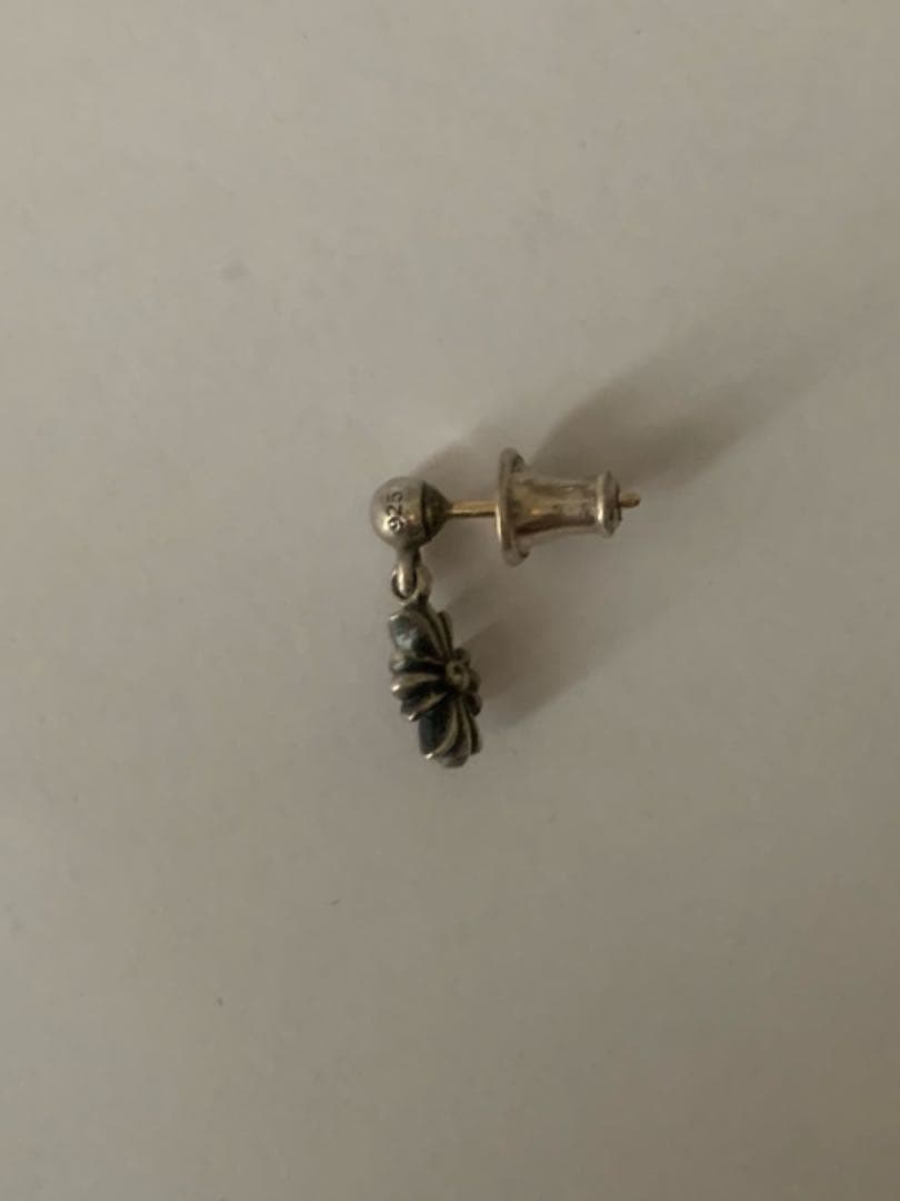 クロムハーツTNY E CH PLS タイニーECHプラスドロップピアスシルバー