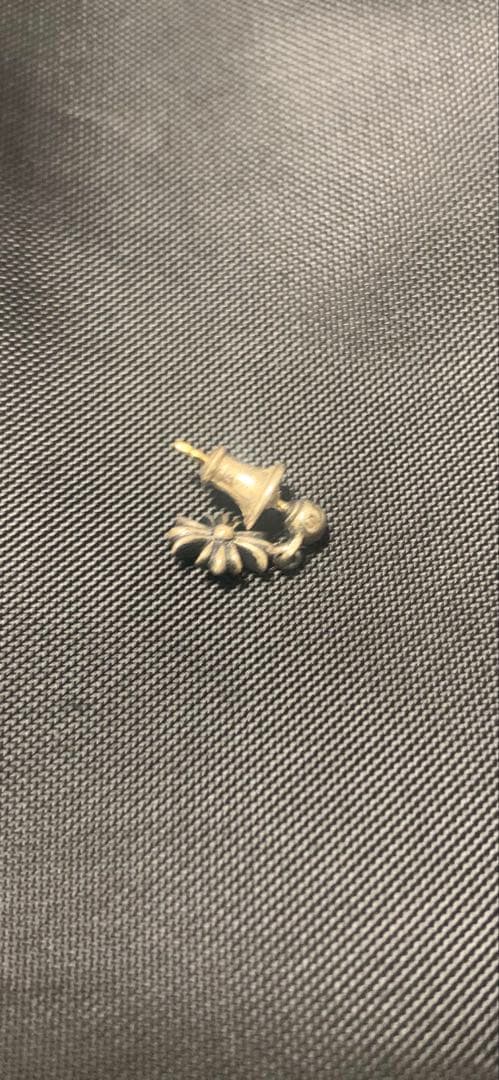 クロムハーツTNY E CH PLS タイニーECHプラスドロップピアスシルバー