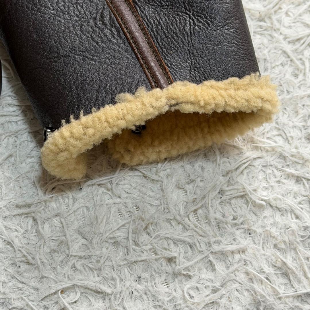 16416✨AERO LEATHER B-6 ムートン フライトジャケット 38