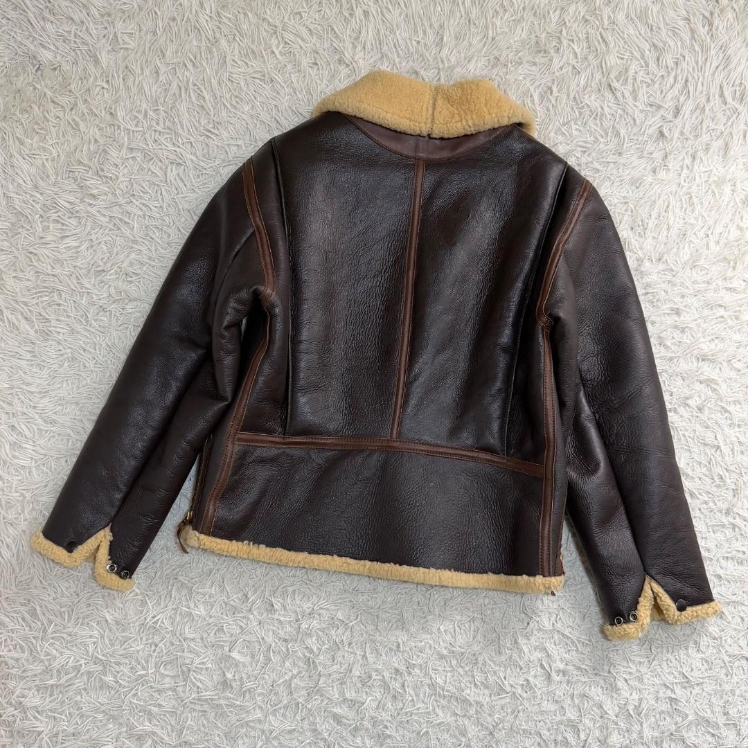 16416✨AERO LEATHER B-6 ムートン フライトジャケット 38