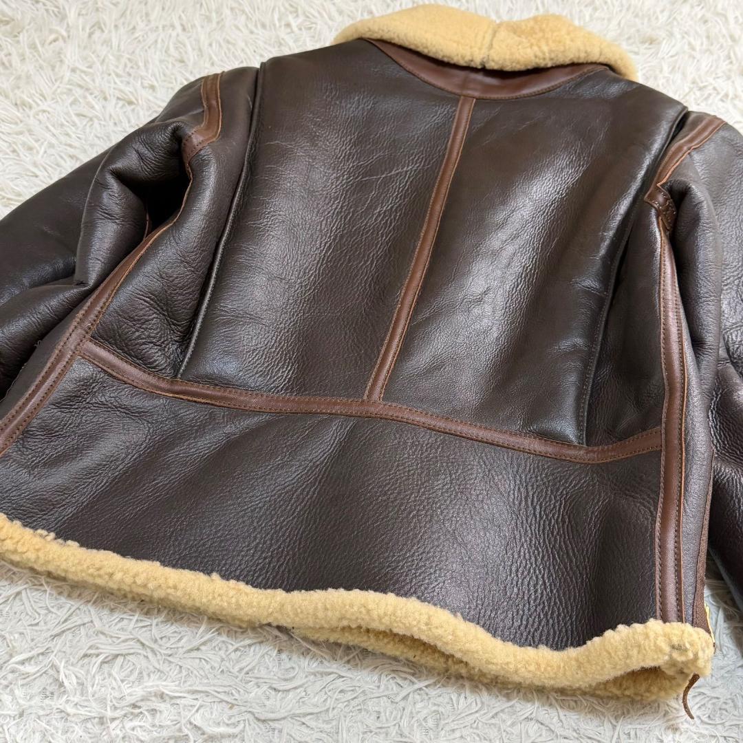 16416✨AERO LEATHER B-6 ムートン フライトジャケット 38