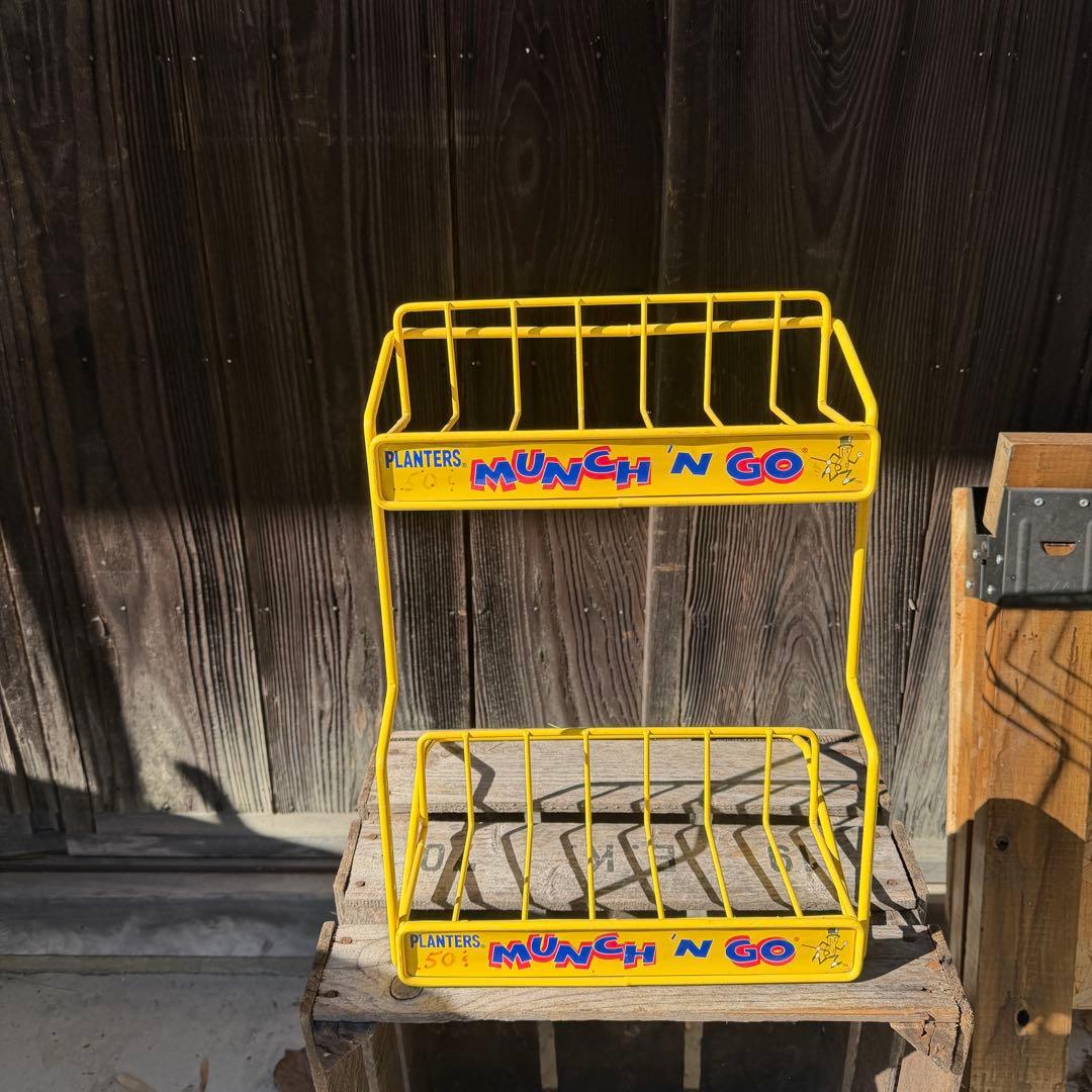 ミスターピーナッツ　ヴィンテージ ストアディスプレイ　ワイヤーラック　什器