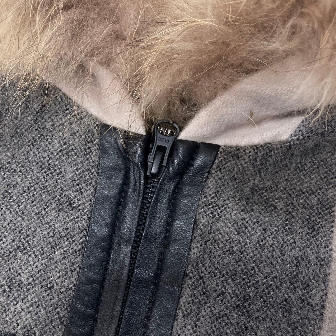 shimizu　グレースコンチネンタル　ポンチョ　フード　ファー