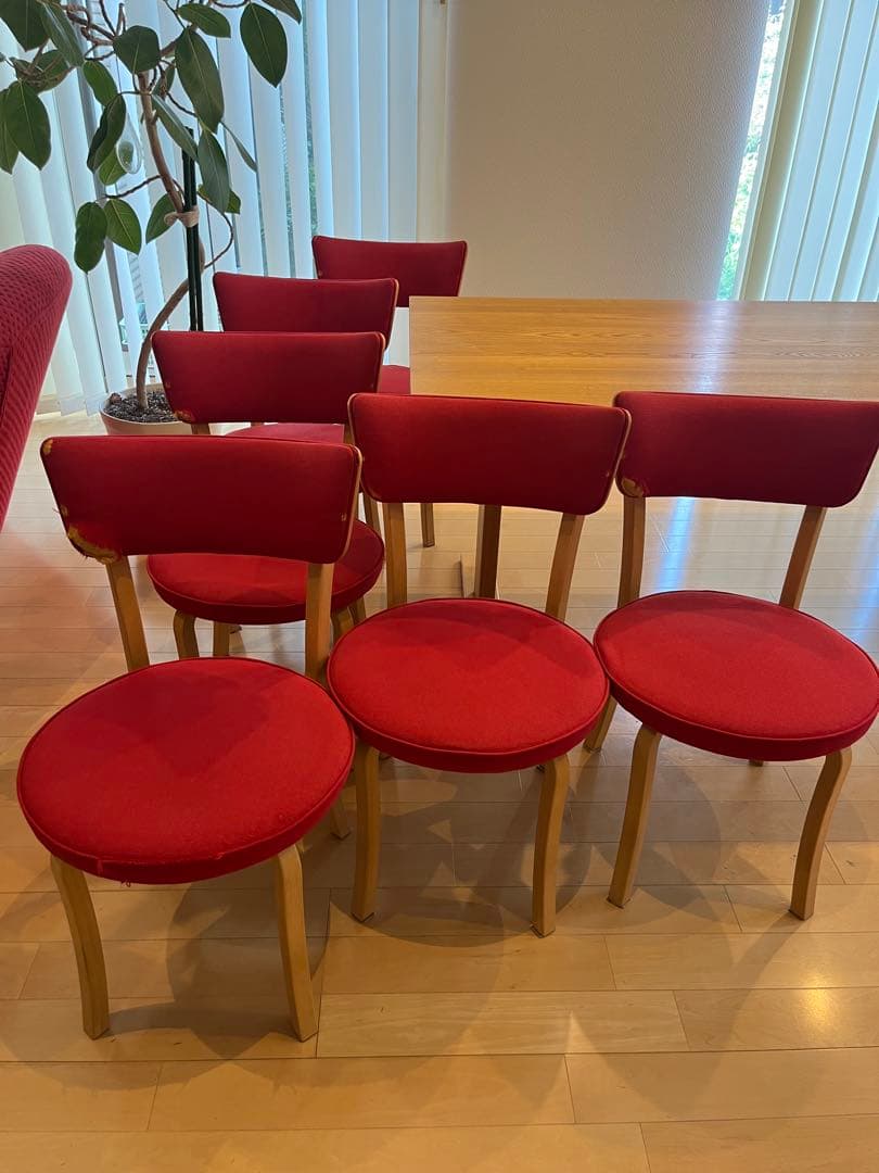 Fuji FURNITURE フジファニチア ダイニングチェア　北欧風　6脚