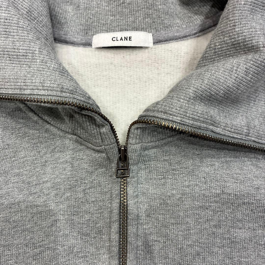 2025 CLANE 美品　グレー ジップアップ スウェット