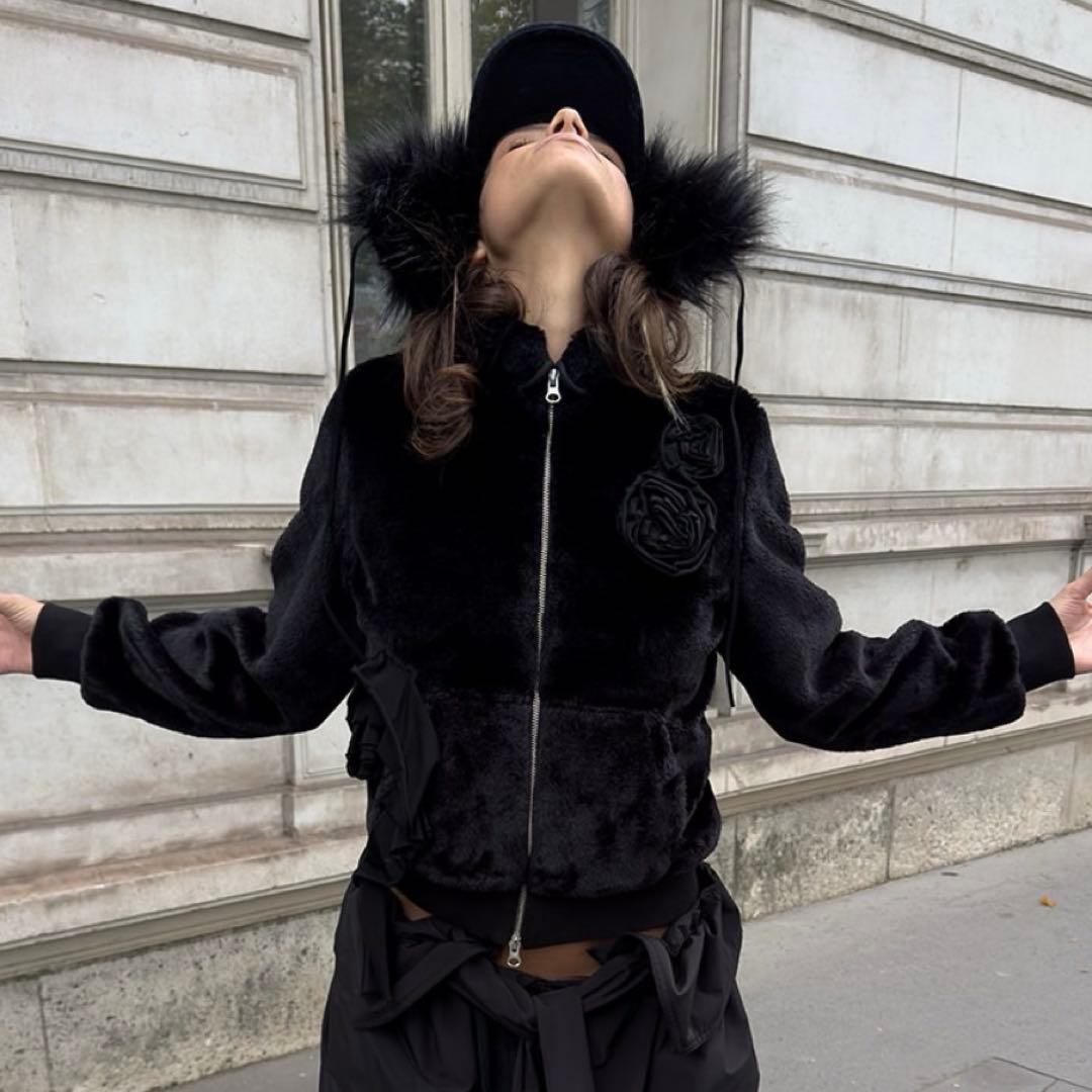 openyy オープンワイワイ　韓国　ジャケット　ファージャケット　アウター