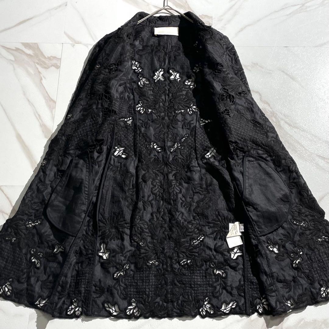 入手困難✨ エルマンノシェルビーノ レース生地 チェスターコート ネイビー